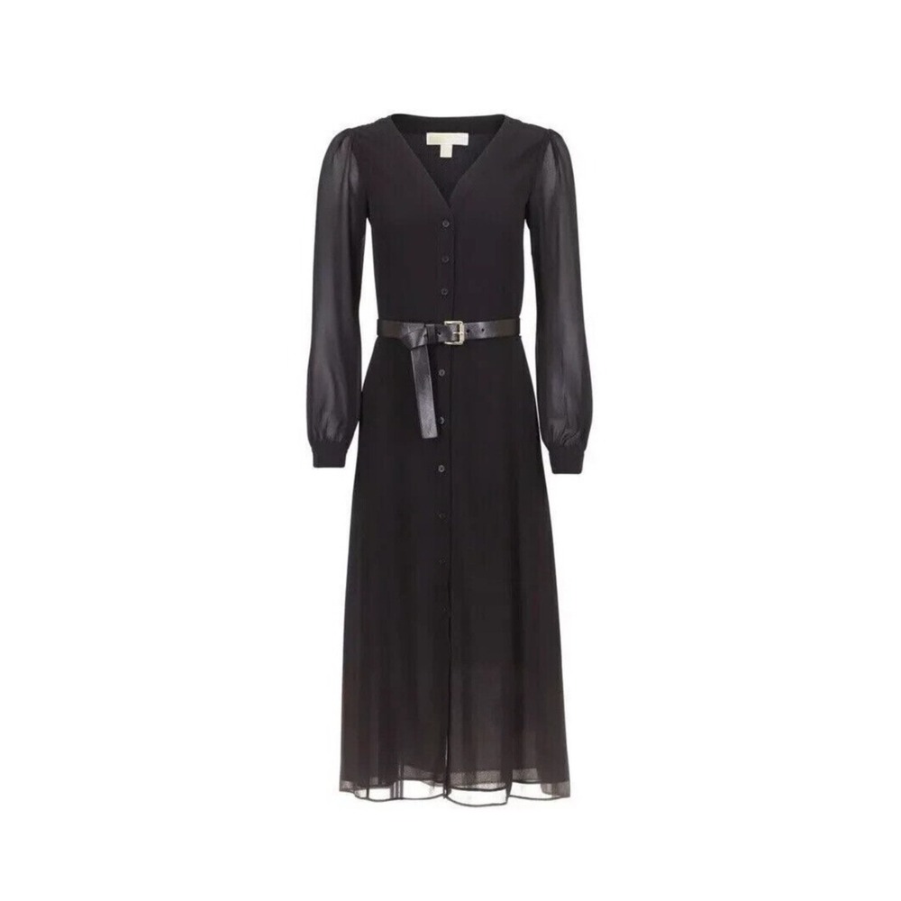 Michael Kors Black Midi Dress